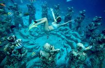 Half-Day Private Guided Snorkeling Turtles Underwater Statues 