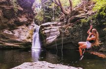 River Trekking to the Waterfall in Andros