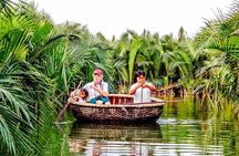 Hoi An basket boat tour with seafood lunch at fishing family 
