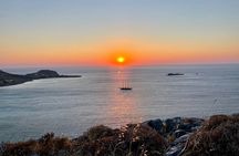 Small group hiking from Pefkos to Navarone Bay at sunrise