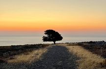 Small group hiking from Pefkos to Navarone Bay at sunrise