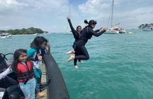 Swim N Chill on a Military Style Speedboat 