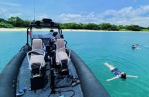 Swim N Chill on a Military Style Speedboat 