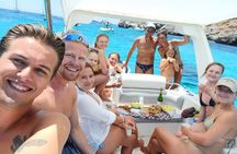  Favignana inflatable boat tour, wine tasting, snorkeling and relaxation