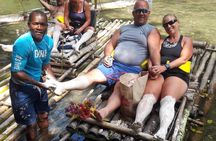 Private Bamboo Rafting along Great River with Pickup 
