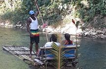 Private Bamboo Rafting along Great River with Pickup 