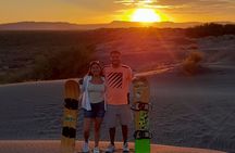 Sandboarding in the Mogote Dunes in Mexico