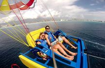 Speedboat Across the Mangroves and Parasailing in Cancun