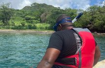 Crystal kayaking in St. Vincent - Siteseeing with Cass