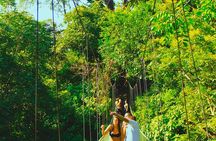 Combo adventure zipline, water slide, hanging bridges one day tour