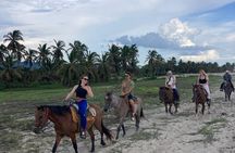 Sunset by horse (river and beach)