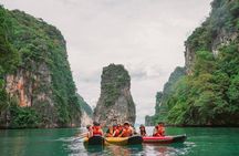 Phang Nga Bay Sunset Cruise Dinner with Sea Canoe and Loy Krathong from Phuket