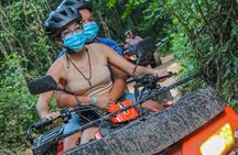 Discover the Adrenaline with Atvs ziplines single and a real Mayan cenote