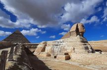 Giza Pyramids with (GEM) Grand Egyptian Museum 