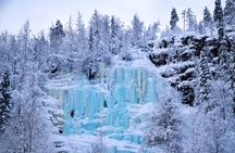 Korouoma Canyon Frozen Waterfalls 