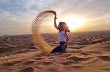Private Afternoon Desert Safari with Quad Bike, Camel Ride and Sandboarding
