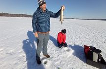 Ice fishing experience with Backpacker Helsinki Tour