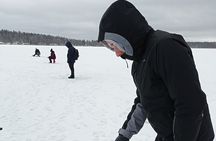 Ice fishing experience with Backpacker Helsinki Tour