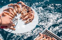 Majestic Catamaran Caldera Cruise with Snacks, Meal & Drinks