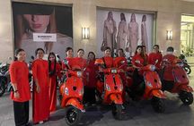 Saigon Vespa By Night Street Food With Female Riders Ao Dai 