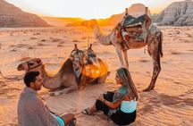 Private Camel Ride Sunset View at Wadi Rum, 30% off