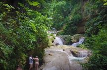 Blue Hole Waterfalls and Rasta Garden from Montego Bay