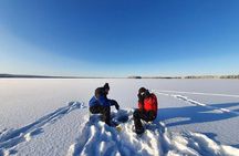 Snowmobile and Ice Fishing Experience