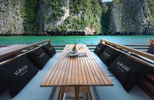 Luxury Boat to James Bond Islands with Lunch and Sunset Dinner