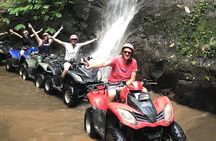 Bali ATV Quad Bike Through Tunnel, Waterfall, White Water Rafting