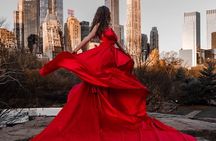 NYC: Private Photoshoot in a Handmade Flying Dress