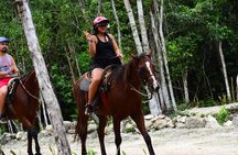 Horseback Riding, ATV (shared), Cenote & Zipline Combo 4X1 from Playa del Carmen