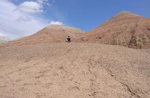 Space view of Aktau Mountains. Private Tour.