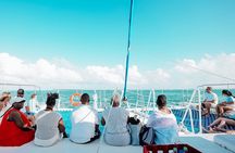 Enjoy the Sunset in Catamaran Unlimited - Sailing to Isla Mujeres from Cancún