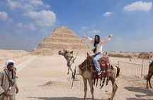 Full-Day Private Tour Giza Pyramids Saqqara and Memphis ( Included BBQ lunch )