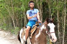 Horseback Ride, ATV's (Shared), Ziplines & Cenote Swim! From Cancun & Riviera