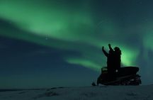 Enjoy the Aurora show on top of the mountain inc tipi dinner 