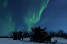 Enjoy the Aurora show on top of the mountain inc tipi dinner 