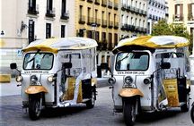 Tour of Historic and Modern Madrid with a guide in a yellow tuk tuk