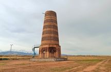 Day trip to Burana Tower plus hiking to waterfall and hot springs of Issyk-Ata