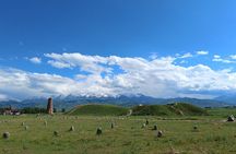 Day trip to Burana Tower plus hiking to waterfall and hot springs of Issyk-Ata