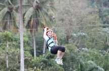 Adrenaline of Zipline el Valle from Samana Special for little cruisers