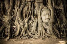 PRIVATE Ayutthaya + SUNSET Boat Tour + Light up The NIGHT