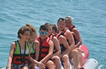 Hurghada paradise Island by Glass Bottom Boat enjoy Snorkeling and Banana Boat