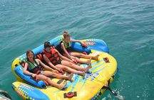 Hurghada paradise Island by Glass Bottom Boat enjoy Snorkeling and Banana Boat
