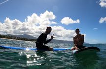 Learn to surf with a local big wave rider on the North Shore of Oahu