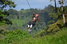 Combo Rafting & Canopy Tour with organic lunch. 