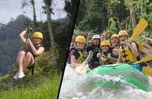 Combo Rafting & Canopy Tour with organic lunch. 