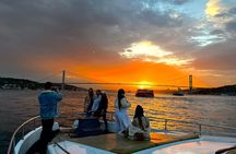 Bosphorus Sunset or Daytime Yacht Cruise with Snacks & Live Guide