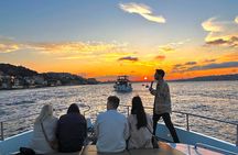 Bosphorus Sunset or Daytime Yacht Cruise with Snacks & Live Guide