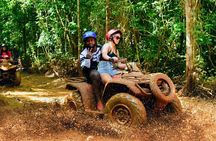 Amazing ATV with Zip Lines and Swim in Cenote with Round Transportation